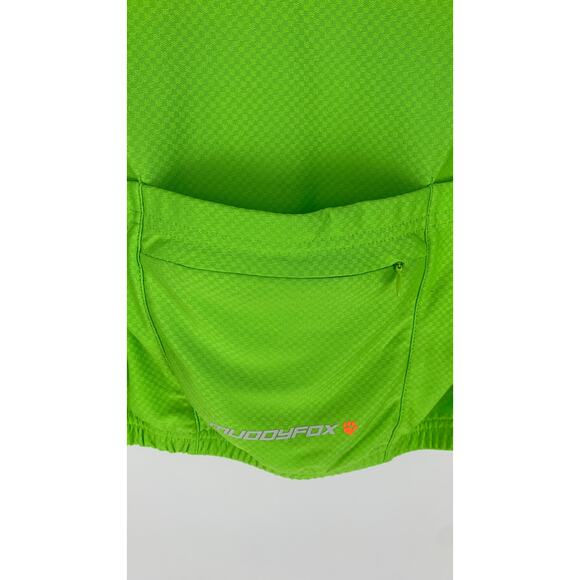 MuddyFox Mens Cycling Short Sleeve Jersey Green Black Size XS New - Picture 9 of 9